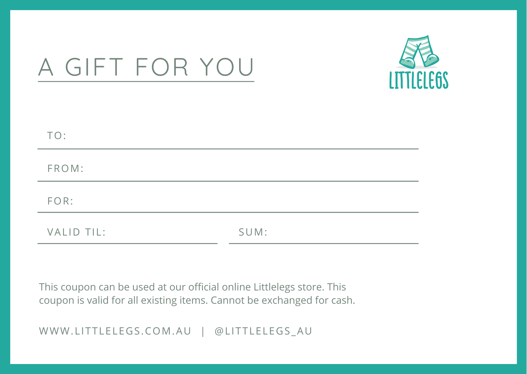 Littlelegs Gift Card