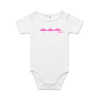 Brolly Print Organic Onesie