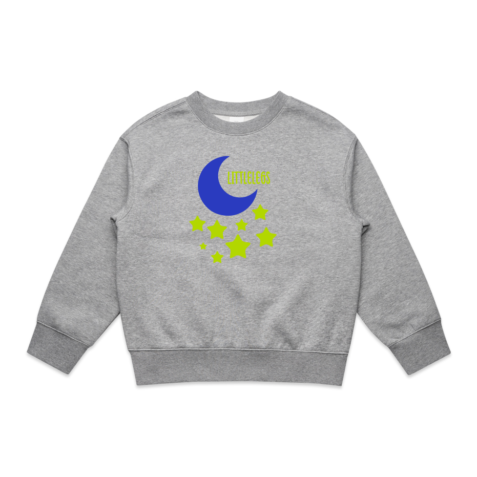 Grey / 2 / Blue moon with Yellow stars
